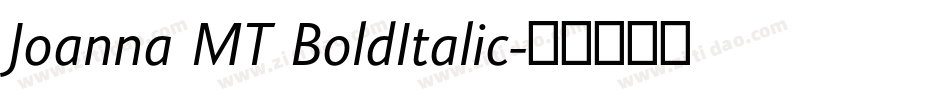 Joanna MT BoldItalic字体转换